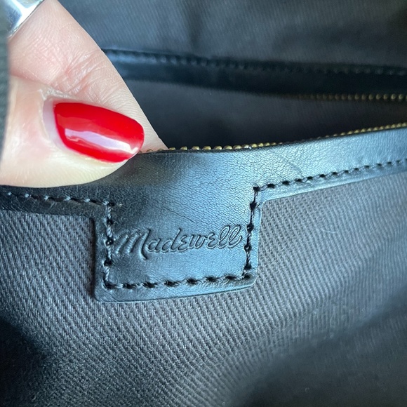 Madewell Black Leather Lorimer Backpack main image 4